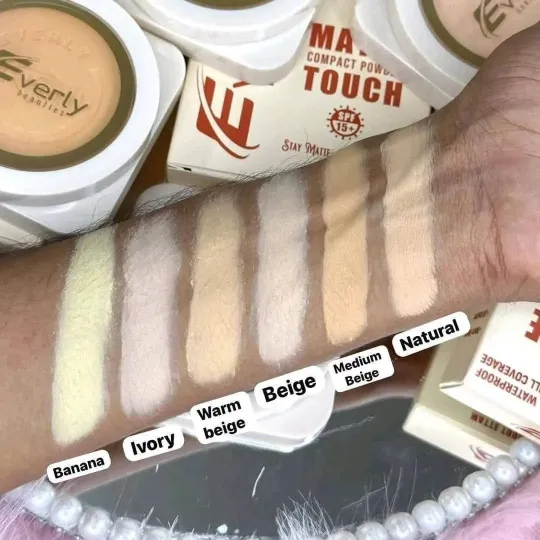 EVERLY COMPACT POWDER-MEDIUM BEIGE 